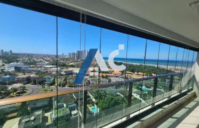 Apartamento alto padrão com 3 suítes, varanda gourmet, vista mar no biarritz em patamares