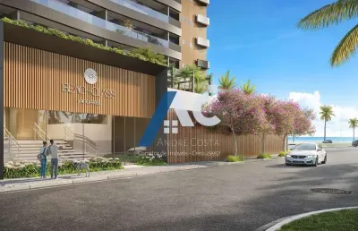 Apartamento alto padrão 2/4, 74 m²  beach class jaguaribe -frente mar - em construção