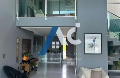 Aluguel casa alto padrão alphaville 2, com 4 quartos e 3 suítes - 424 m² - semi mobiliada