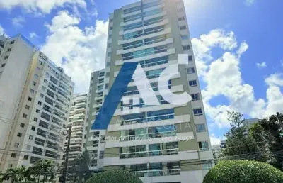 Apartamento alto padrão no residencial lion, 2/4 + gabinete, 82m², varanda gourmet, andar alto em alphaville 1