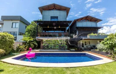 Casa com 4 dormitórios à venda, 584 m² por r$ 3.290.000,00 - condominio porto atibaia - atibaia/sp