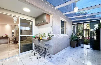 Apartamento garden com 3 quartos à venda, 90 m² por r$ 699.000 - novo mundo - curitiba/pr