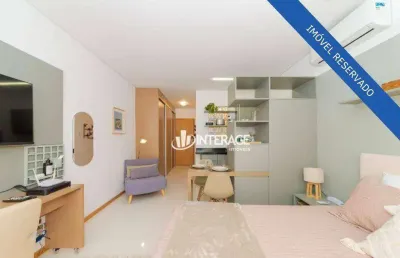 Studio mobiliado à venda, 28 m² por r$ 370.000 - centro - curitiba/pr