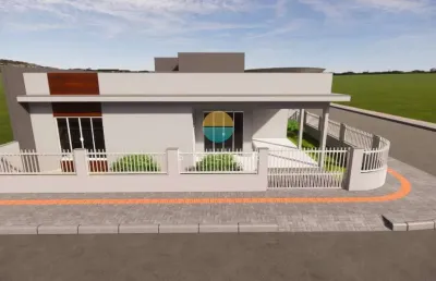 Geminado de esquina com 93m² com varanda 3 dormitórios na armação em penha / sc. ref. 492