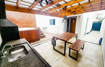 Seu novo lar espera por você: sobrado mobiliado no condomínio contemporâneo club