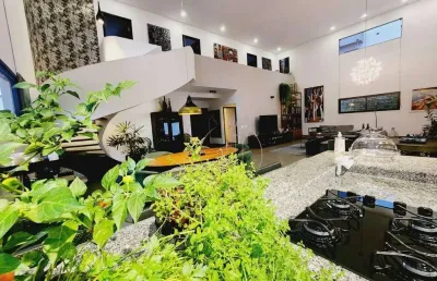 Sobrado com 4 suítes, piscina privativa, armários planejados no condomínio san marco em taubaté sp