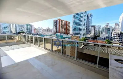 Amplo vista mar 3 suítes 2 vagas lazer à venda, 109 m² por r$ 1.799.000 - praia de itapoã - vila velha/es