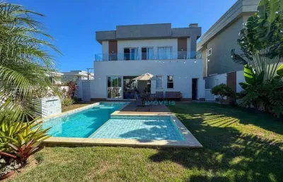 Casa em condomínio fechado com 4 quartos à venda na Avenida Talma Rodrigues Ribeiro, Boulevard Lagoa, Serra