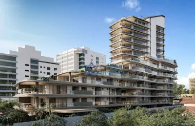 Luxuoso frente mar 4 suítes lazer à venda, 222 m² por r$ 5.225.000 - praia da costa - vila velha/es