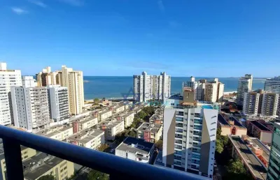 Cobertura vista mar 2 quartos suíte, lazer à venda, 124 m² por r$ 1.550.000 - itapuã - vila velha/es