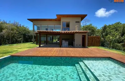 Casa duplex residencial para venda no condomínio ilha dos pássaros, mata de são joão, piscina, 4 suítes, 2 salas, 5 banheiros, 4 vagas, 400m² área