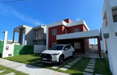 Casa duplex residencial para venda no cond terras alphaville, centro, camaçari, 3 quartos, 2 suítes, 1 sala, 4 banheiros, 2 vagas, piscina, 203m2 area