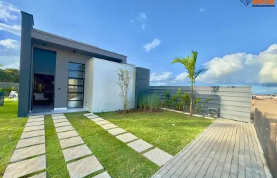 Casa residencial para venda no condomínio essenza, sim, feira de santana, 3 suítes, 2 salas, 1 banheiro, 2 vaga, 82,44 m² área total.