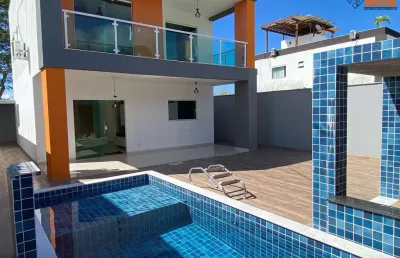 Casa residencial para venda no condomínio bela vista, caji, lauro de freitas, 3 quartos, 1 suíte, 1 sala, 2 banheiros, 2 vagas, 154m² área total.