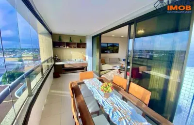 Apartamento residencial para venda no maison ville de lyon, santa mônica, feira de santana, 4 suítes, 2 salas, 5 banheiros, 4 vagas, 100m² área total.