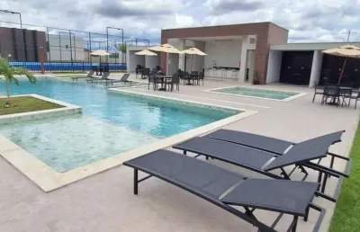 Casa residencial para venda condomínio fendi design residence, sim, feira de santana, 2 quartos, 1 suíte, 1 sala, 2 banheiros, 1 vaga, 144m² área tota