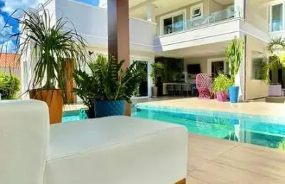 Casa residencial para venda em condominio fechado, papagaio, feira de santana, piscina, 4 suítes, 3 salas, 5 banheiros, 3 vagas, 720m² área total.