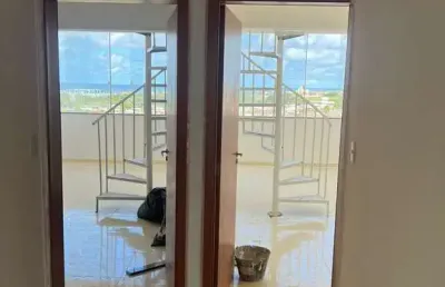 Apartamento residencial para venda em condominio fechado, ipitanga, lauro de freitas, 3 quartos, 1 sala, 1 banheiro, 1 vaga 140m² área total