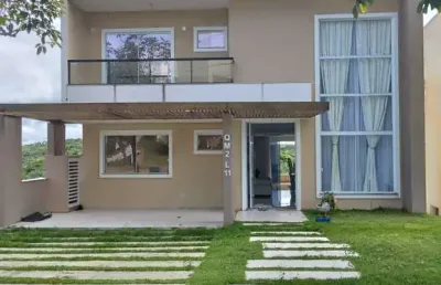 Casa residencial para venda em condominio fechado, alphaville (abrantes), camaçari, 4 suítes, 2 salas, 5 banheiros, 4 vagas, 320m² área total.
