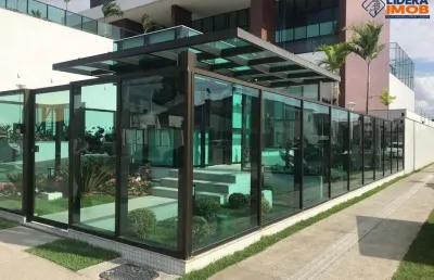 Apartamento alto padrão, 3 suítes, varanda gourmet, para venda, maison beau rivage, na santa mônica, feira de santana, área 175m².