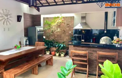 Casa para venda, 3 suítes, 2 vagas de garagem, em condomínio fechado, no sobradinho, em feira de santana, 260m² área total.