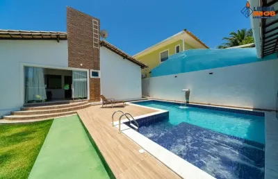 Casa residencial para venda, em condominio fechado, guarajuba (monte gordo), camaçari, 5 suítes, 2 salas, 6 banheiros, 10 vagas 1.000m² área total