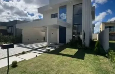 Casa residencial para venda em condominio fechado, jardim limoeiro, camaçari, 4 quartos sendo 3 suítes, 1 sala, 4 banheiros, 2 vagas 285 m² área total