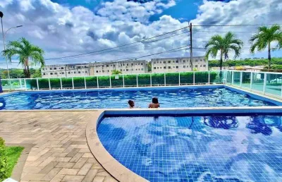 Apartamento residencial para venda em condomínio fechado, boa união (abrantes), camaçari, 2 quartos, 1 sala, 1 banheiro, 1 vaga, 50m² área total.