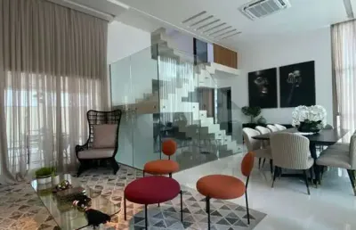 Casa residencial para locação em condomínio fechado, sim, feira de santana, 4 quartos, 3 suítes, 1 sala, 4 banheiros, 4 vagas, 340m² área construída.