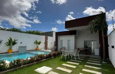 Casa residencial para venda em condominio fechado, linha verde, camaçari, 3 quartos, sendo 1 suíte, 1 sala, 3 banheiros, 2 vagas 300m² área total