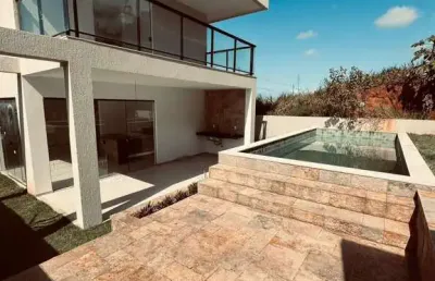 Casa residencial para venda no condomínio alvorada, camaçari, 3 suítes, 2 salas, 4 banheiros, 2 vagas, 330m² área total.