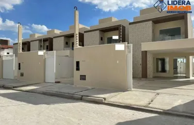 Casa no sim, duplex, em rua pública, 3 suítes, closet, área gourmet, para venda, em feira de santana, área de 162 m².