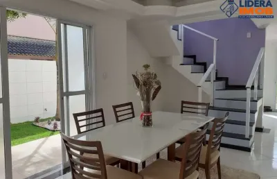 Casa duplex em abrantes, 4 quartos, 3 suítes, piscina, 4 varandas, para venda, condomínio parque das dunas, em camaçari, área de 220 m².