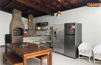 Casa duplex na santa mônica ii, 3 quartos, suíte, área gourmet, para venda, no condomínio vila di nápoli, em feira de santana