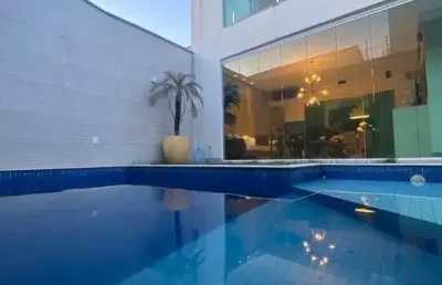 Casa na cidade nova, 4 suítes, varanda, home office, área gourmet, piscina, para venda, cond bosque imperial, em feira de santana.