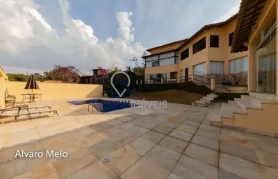 Casa em condomínio fechado com 5 quartos à venda na das hortências, 862, morro do chapéu, nova lima por r$ 6.500.000