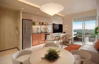 Apartamento à venda em campinas, parque rural fazenda santa cândida, com 2 quartos, com 57 m²