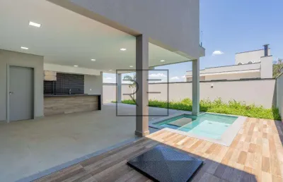 Casa à venda no residencial mont'alcino, térrea, 3 suítes, valinhos