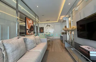 Apartamento na gleba palhano - edifício jh palhano - aceita airbnb - 1 suíte - sacada - sala 2 ambi