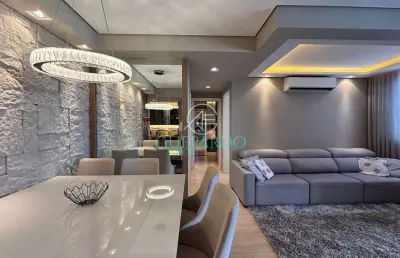 Apartamento decorado a venda, 75m sala estendida, gleba fazenda palhano, londrina, pr