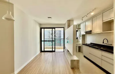 Apartamento para locação, gleba palhano - edifício freedom palhano - 1 suíte - lavabo - sacada - sa