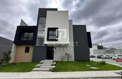 Sobrado novo a venda em condomínio fechado no santa cândida - curitiba-pr