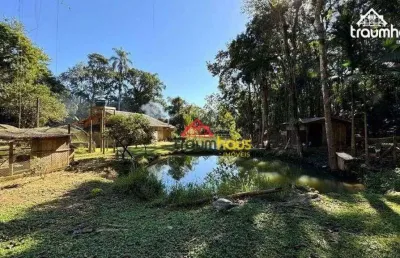 Sítio com 4 dormitórios à venda, 40000 m² por r$ 890.000,00 - rega dois - pomerode/sc