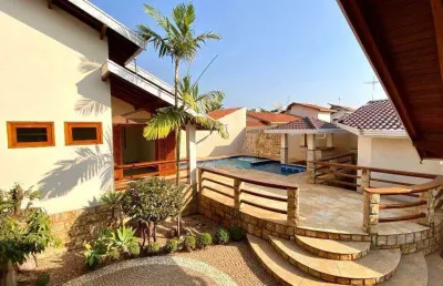 Casa à venda em jaguariúna, jardim primavera, com 4 suítes, com 410 m², condomínio primavera