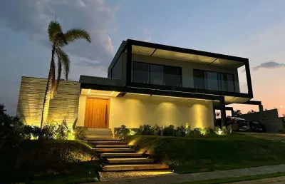 Casa à venda em jaguariúna, residencial haras patente, com 4 suítes, com 584.4 m²