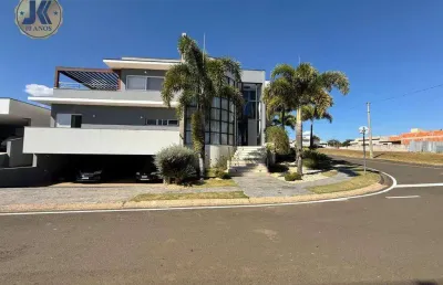 Casa à venda em jaguariúna, condomínio residencial lago da barra, com 6 suítes, com 680 m²
