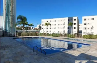 Apartamento 2 dormitórios semimobiliado com 1 vaga de garagem no roçado