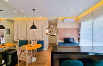 Apartamento para venda em são paulo, chácara santo antônio (zona sul), 2 dormitórios, 1 suíte, 2 banheiros, 1 vaga