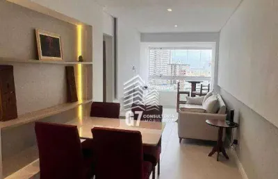 Apartamento com 2 dormitórios à venda, 58 m² por r$ 430.000,00 - caiçara - praia grande/sp