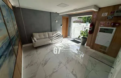 Apartamento com 2 dormitórios à venda, 56 m² por r$ 339.000,00 - mirim - praia grande/sp